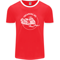 Winter Sports A Snowmobile Mens Ringer T-Shirt FotL Red/White