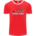 Fireman Evolution Mens Ringer T-Shirt FotL Red/White