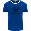 Camera for My Wife Photographer Photography Mens Ringer T-Shirt FotL Royal Blue/White
