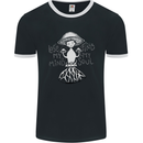 Lose My Mind Magic Mushrooms LSD Trippy Mens Ringer T-Shirt FotL Black/White