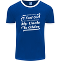 My Uncle is Older 30th 40th 50th Birthday Mens Ringer T-Shirt FotL Royal Blue/White