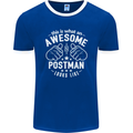 This Is What an Awesome Postman Looks Like Mens Ringer T-Shirt FotL Royal Blue/White