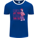 Not Weird Just More Creative Than You Art Mens Ringer T-Shirt FotL Royal Blue/White