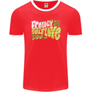 Ecology is Self-Love Climate Change Mens Ringer T-Shirt FotL Red/White