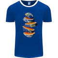 Our Orange Planet Earth Mens Ringer T-Shirt FotL Royal Blue/White