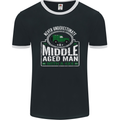 A Middle Aged Man With a 4x4 Off Roading Mens Ringer T-Shirt FotL Black/White