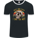 Best Dog Ever I Shih Tzu Not Funny Mens Ringer T-Shirt FotL Black/White
