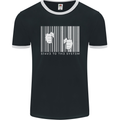 Slave to the System Anti Capitalism Mens Ringer T-Shirt FotL Black/White