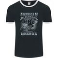 American Eagle Garage Motorbike Motorcycle Mens Ringer T-Shirt FotL Black/White