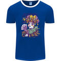 Carnival Its Mardi Gras Mens Ringer T-Shirt FotL Royal Blue/White