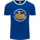 Bearded Dragons Like Little Dinosaurs Mens Ringer T-Shirt FotL Royal Blue/White