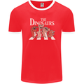 The Dinosaurs Funny T-Rex Music Parody Mens Ringer T-Shirt FotL Red/White