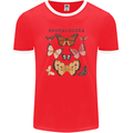 Rhopalocera Butterfies Butterfly Mens Ringer T-Shirt FotL Red/White