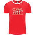 Weekly Coffee To Alcohol Evolution Wine Mens Ringer T-Shirt Red/White