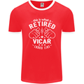 This Is What a Retired Vicar Looks Like Mens Ringer T-Shirt FotL Red/White