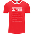 Rules for Dating My Niece Uncle's Day Funny Mens Ringer T-Shirt FotL Red/White