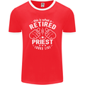 This Is What a Retired Priest Looks Like Mens Ringer T-Shirt FotL Red/White