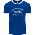 Bike for My Wife Best Swap Ever Motorcycle Mens Ringer T-Shirt FotL Royal Blue/White