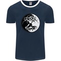 Yggdrasil Tree Mens Ringer T-Shirt FotL Navy Blue/White