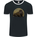A Walrus Painting Mens Ringer T-Shirt FotL Black/White