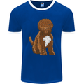 Cockapoo Dog Mens Ringer T-Shirt FotL Royal Blue/White