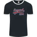 Legend Since 29th Birthday 1994 Mens Ringer T-Shirt FotL Black/White