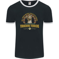 A Yorkshire Terrier Dog Mens Ringer T-Shirt FotL Black/White