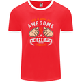 Awesome Chef Looks Like Funny Cooking Mens Ringer T-Shirt FotL Red/White