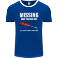 Missing Screwdriver Funny Carpenter DIY Mens Ringer T-Shirt FotL Royal Blue/White