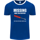 Missing Screwdriver Funny Carpenter DIY Mens Ringer T-Shirt FotL Royal Blue/White