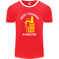 Me and Beer Best Friends Forever Funny Mens Ringer T-Shirt FotL Red/White