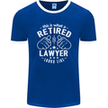 This Is What a Retired Lawyer Looks Like Mens Ringer T-Shirt FotL Royal Blue/White