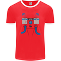 Astronaut Fancy Dress Costume Mens Ringer T-Shirt FotL Red/White