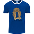 Game of Scones Funny Movie Parody GOT Mens Ringer T-Shirt FotL Royal Blue/White