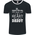 She Calls Me Daddy Funny Father's Day Mens Ringer T-Shirt FotL Black/White