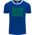 Back on My Bar Stool St. Patrick's Day Mens Ringer T-Shirt FotL Royal Blue/White