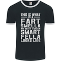 What a Fart Smella Looks Like Funny Slogan Mens Ringer T-Shirt FotL Black/White