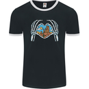 Love the Desert Safari Sand Cruising Mens Ringer T-Shirt FotL Black/White