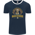 A Retriever Dog Mens Ringer T-Shirt FotL Navy Blue/White