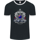 Australian Biker Australia Motorcyle Bike Mens Ringer T-Shirt FotL Black/White