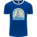 Sailing My Escape From Reality Sailor Mens Ringer T-Shirt FotL Royal Blue/White