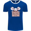 Hungry Mouse Mens Ringer T-Shirt FotL Royal Blue/White