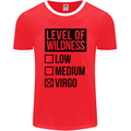 Levels of Wildness Virgo Mens Ringer T-Shirt FotL Red/White