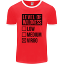 Levels of Wildness Virgo Mens Ringer T-Shirt FotL Red/White