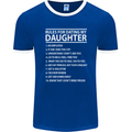 Rules for Dating My Daughter Father's Day Mens Ringer T-Shirt FotL Royal Blue/White