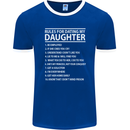 Rules for Dating My Daughter Father's Day Mens Ringer T-Shirt FotL Royal Blue/White