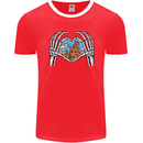 Love the Desert Safari Sand Cruising Mens Ringer T-Shirt FotL Red/White