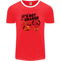 Its Not Uranus Funny Climate Change Mens Ringer T-Shirt FotL Red/White