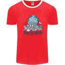 Don't Be Trashy Climate Change Environment Mens Ringer T-Shirt Red/White
