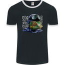 A Chameleon Soldier Mens Ringer T-Shirt FotL Black/White
